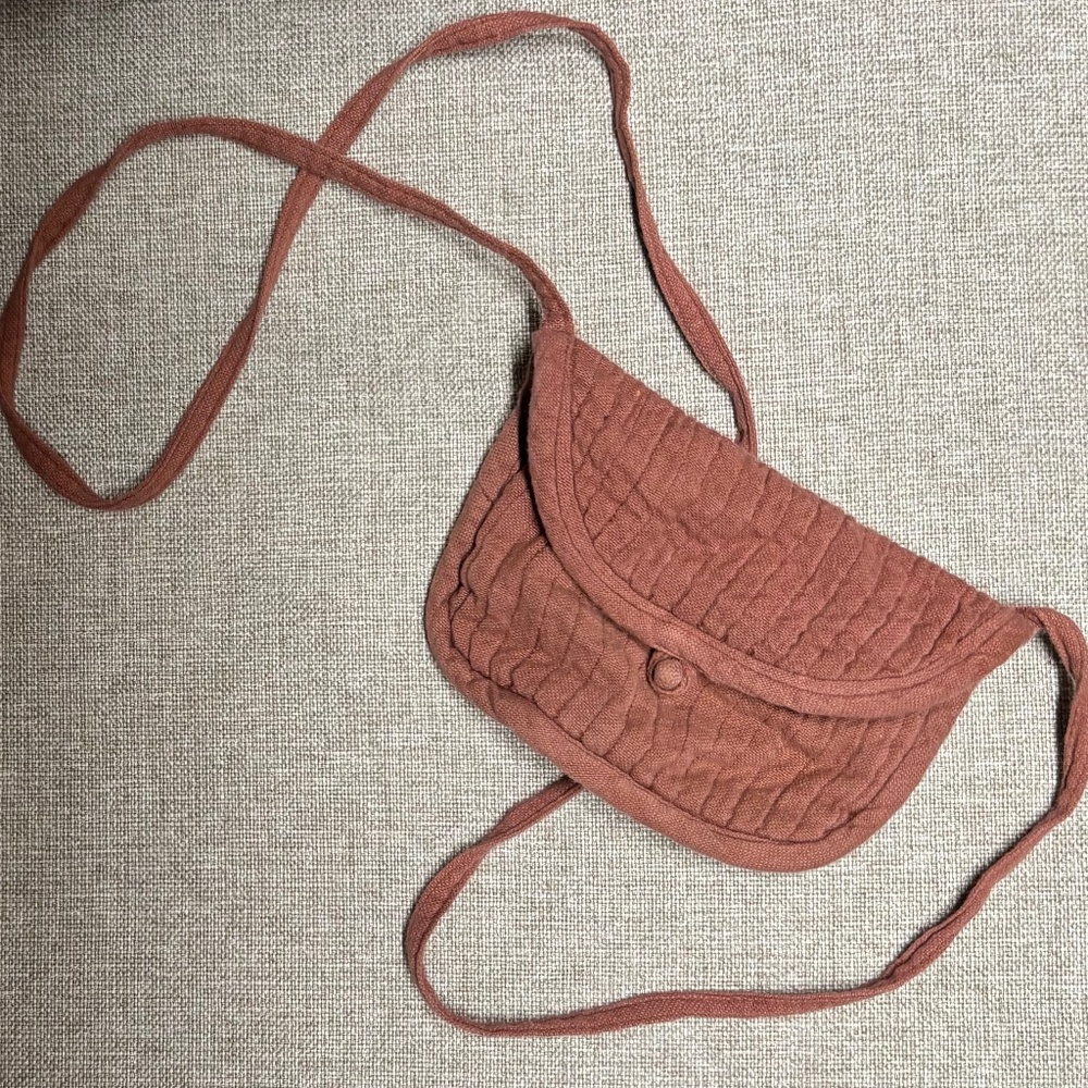 Bon Bon quilted cotton muslin, French small bag